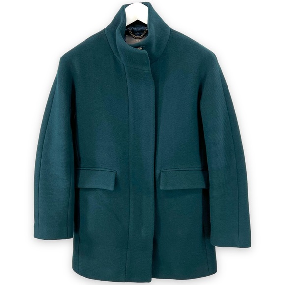J. Crew Jackets & Blazers - J.Crew Stadium Cloth by Nello Gori Teal Wool Coat - Rare